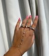 ⁦צמיד בשיבוץ משולב טבעת⁩ – תמונה ⁦2⁩
