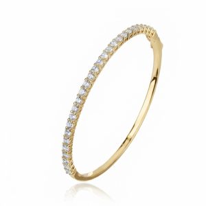 צמיד טניס קשיח בשיבוץ גודל בינוני