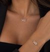 ⁦סט שרשרת וצמיד 148בשיבוץ רוז⁩ – תמונה ⁦2⁩